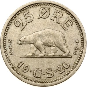 Greenland 25 Ore 1926 HCN GJ