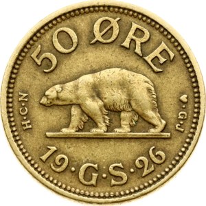 Greenland 50 Ore 1926 HCN GJ