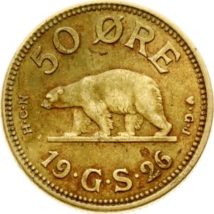 Greenland 50 Ore 1926 HCN GJ