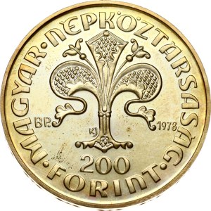 Hungary 200 Forint 1978 BP First Hungarian Gold Forint