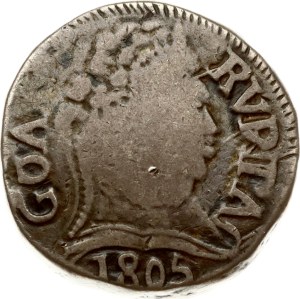 India Portuguese Rupia 1805 GOA