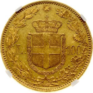 Italy 100 Lire 1883 R NGC MS 61
