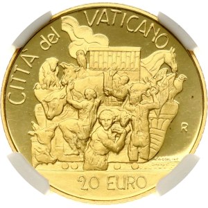 Italy Vatican City 20 Euro 2002 R Arche Noah NGC PF 68 ULTRA CAMEO