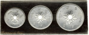Laos 10 - 50 Cents 1952 Essai Set of 3 coins