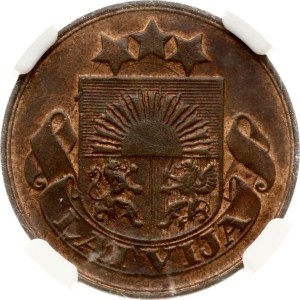 Latvia 5 Santimi 1922 NGC MS 63 BN
