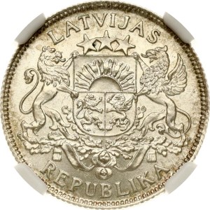 Latvia 1 Lats 1924 NGC MS 64