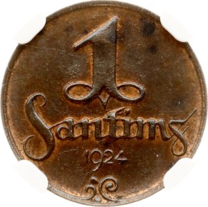 Latvia 1 Santims 1924 NGC MS 62 BN