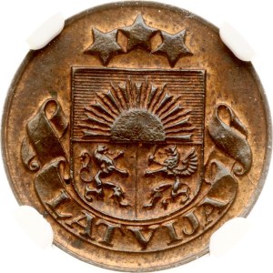 Latvia 1 Santims 1924 NGC MS 62 BN