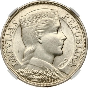 Latvia 5 Lati 1929 NGC MS 62