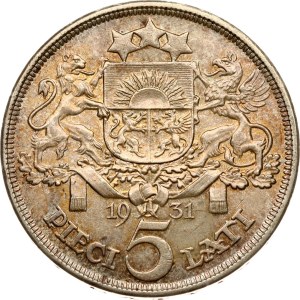 Latvia 5 Lati 1931