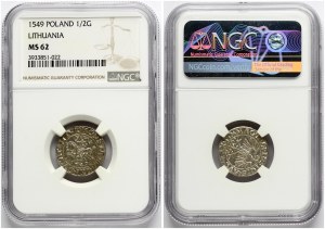 Lithuania Polgrosz 1549 Vilnius NGC MS 62