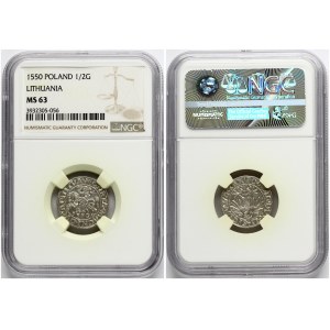 Lithuania Polgrosz 1550 Vilnius NGC MS 63