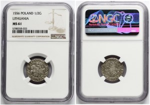 Lithuania Polgrosz 1556 Vilnius (R) NGC MS 61