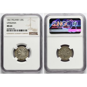 Lithuania Polgrosz 1561 Vilnius NGC MS 64