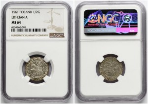 Lithuania Polgrosz 1561 Vilnius NGC MS 64