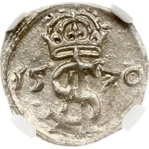 Lithuania Dwudenar 1570 Vilnius NGC MS 63
