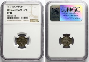 Lithuania Dwudenar 1613 Vilnius (R2) NGC XF 40