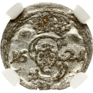 Lithuania Dwudenar 1621 Vilnius (R) NGC MS 64