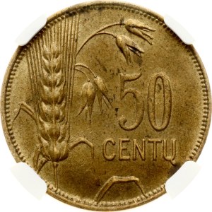 Lithuania 50 Centu 1925 NGC MS 62