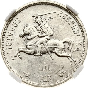 Lithuania 5 Litai 1925 NGC MS 62