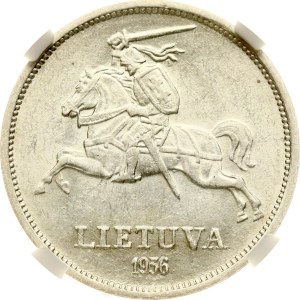 Lithuania 5 Litai 1936 Basanavicius NGC MS 61