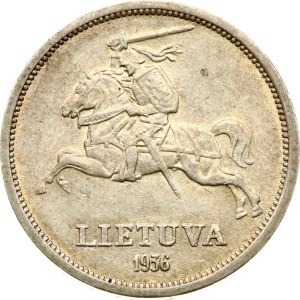 Lithuania 5 Litai 1936 Basanavicius