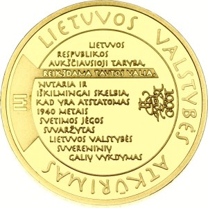 Lithuania 100 Litu 2009 Millennium of the first mention of the name 'Lithuania'