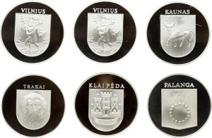 Lithuania Commemorative Medals ND (2016) Set Lot of 6 pcs