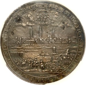 Livonia Sweden Commemorative Medal 20-th Anniversary of the Occupation of Riga 1641 (R3) PCGS AU Detail