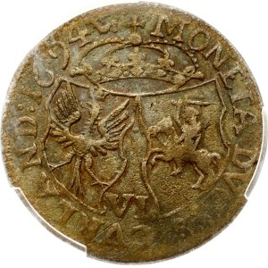 Livland Kurland und Semigallia 6 Grossus 1694 (R4) PCGS XF Detail