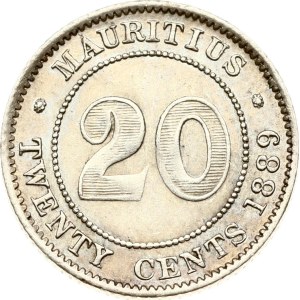 Mauritius 20 Cents 1889 H