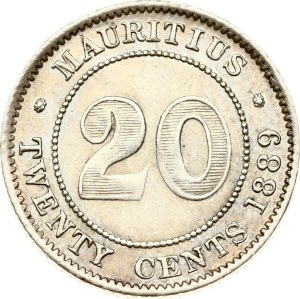 Mauritius 20 Cents 1889 H