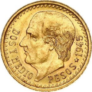 Mexico 2½ Pesos 1945