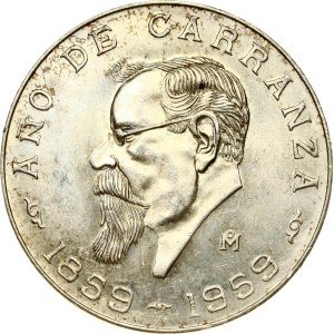 Mexico 5 Pesos 1959 Mo Centennial of Carranza's Birth
