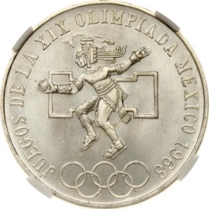 Mexiko 25 pesos 1968 Mo Olympijské hry NGC MS 66