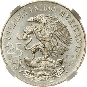 Mexiko 25 pesos 1968 Mo Olympijské hry NGC MS 66