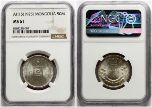 Mongolia 50 Mongo 15 (1925) NGC MS 61