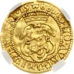 Netherlands West Friesland Ducat 1588 NGC AU DETAILS