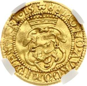 Netherlands West Friesland Ducat 1588 NGC AU DETAILS