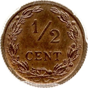 Netherlands 1/2 Cent 1903 PCGS MS 64 BN MAX GRADE
