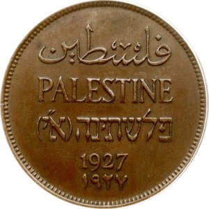 Palestine 2 Mils 1927 ANACS AU 55