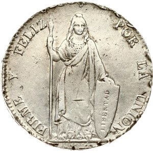 Perù 8 Reales 1843 LIMAE MB