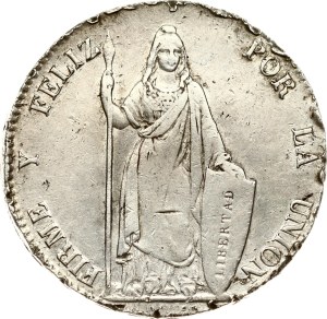 Peru 8 Reales 1843 LIMAE MB