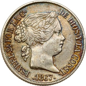 Philippines 20 Centavos 1867