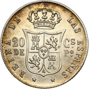 Philippines 20 Centavos 1867