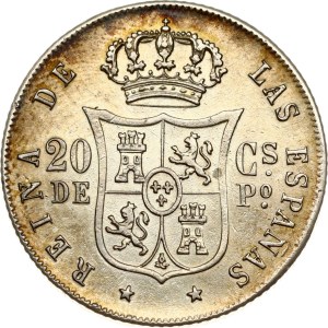 Philippines 20 Centavos 1867