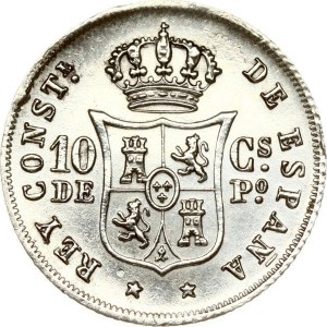 Philippines 10 Centavos 1885
