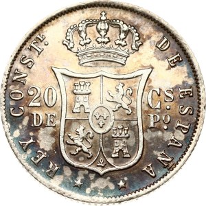Philippines 20 Centavos 1885