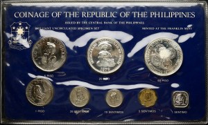 Philippines 1 Sentimo - 50 Piso 1976 Set of 8 coins