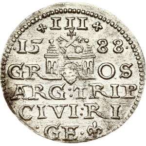 Poland Trojak 1588 Riga (R2)